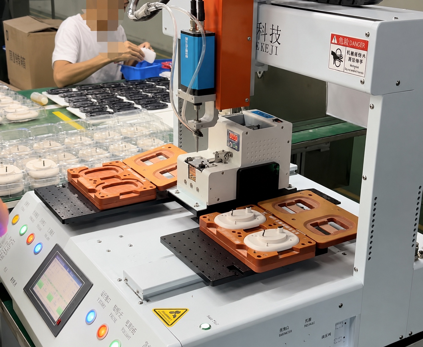 Audio product manufacturing and assembly equipment